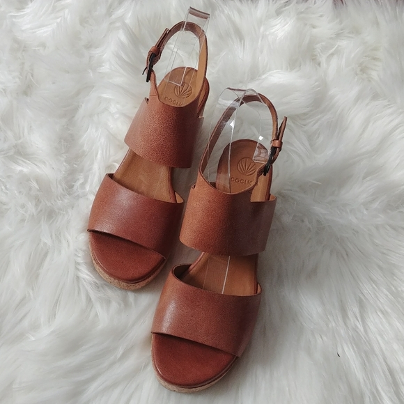 COCLICO Shoes - Coclico Match Low-Heel Cork Sandal Size 38